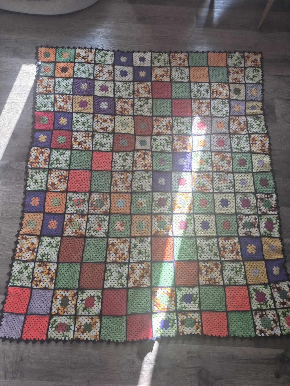 Granny Square Afghan